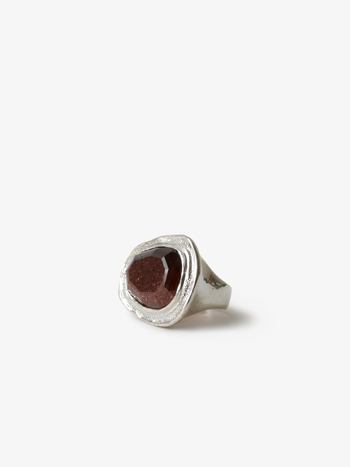 Iolite Sunstone & Dot Ring (15.5)