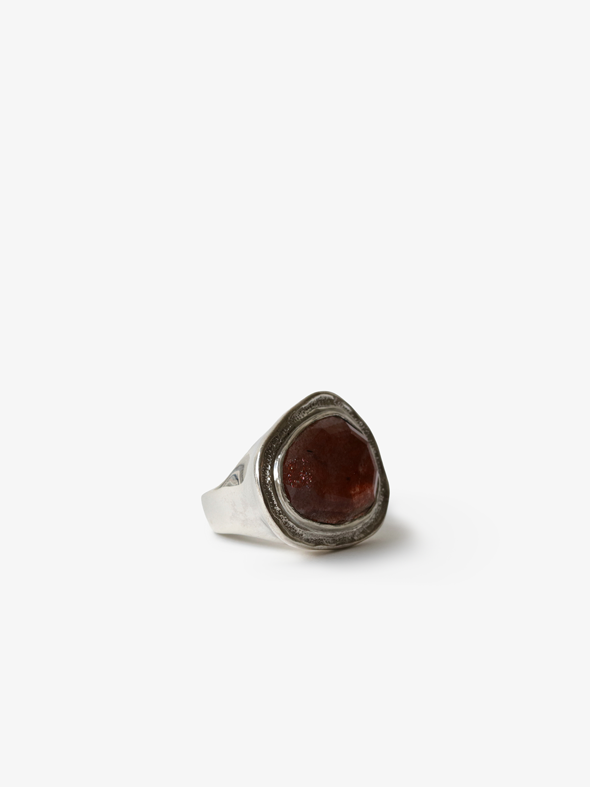 Iolite Sunstone & Dot Ring (15.5)
