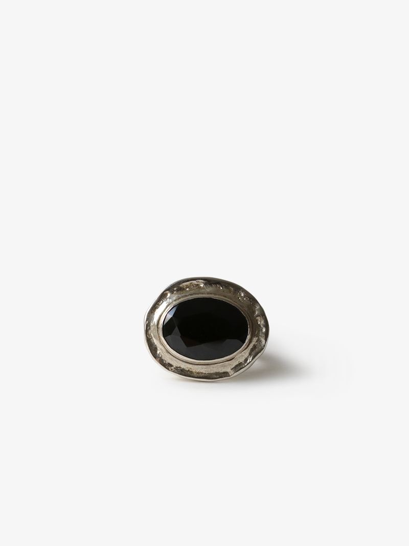 Black Spinel & Dot Ring (14)